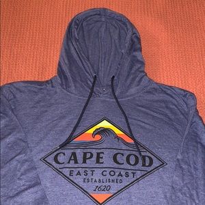UNISEX CAPE COD, MA HOODED LONG-SLEEVE ☀️🌊
